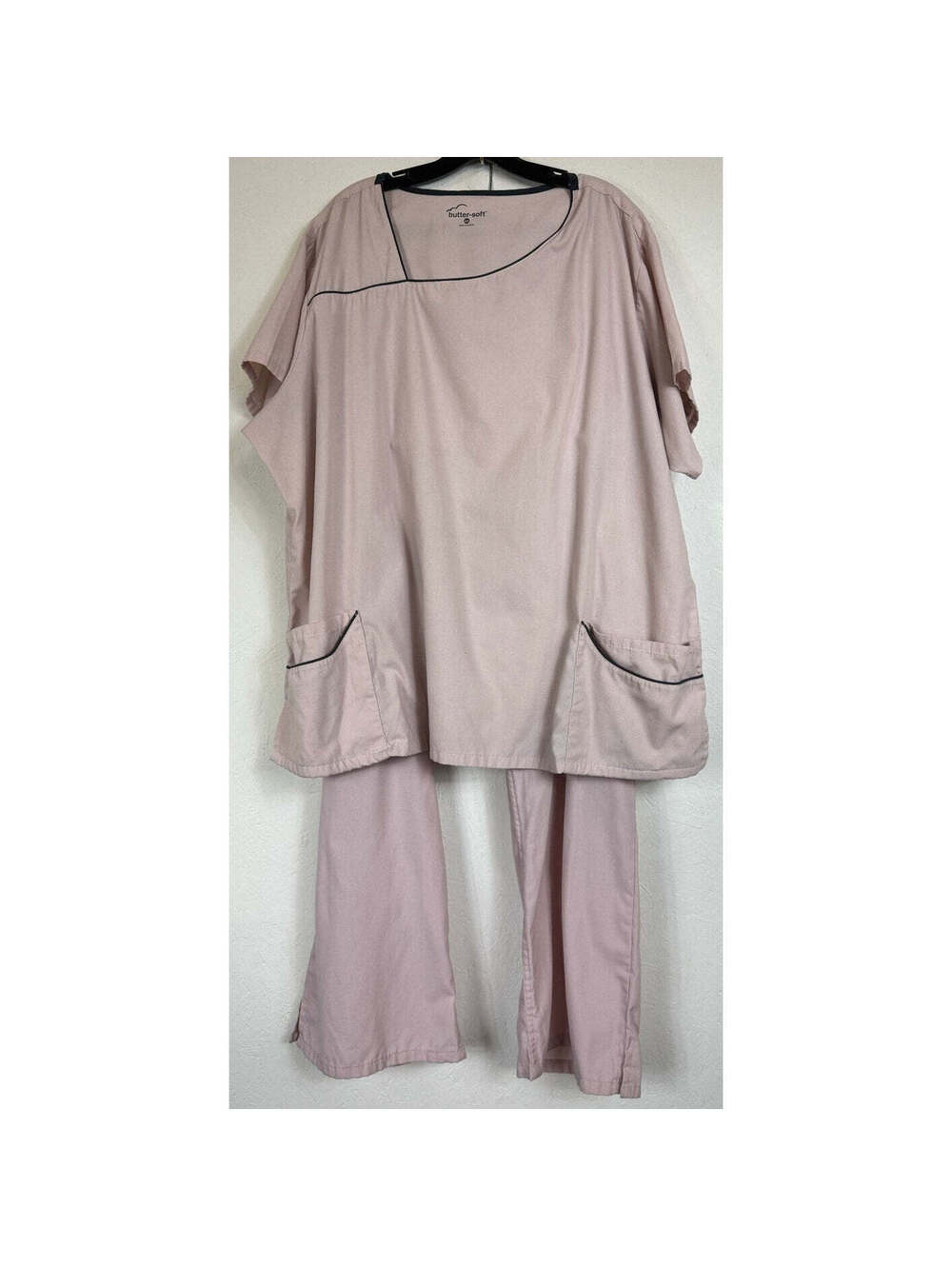 Butter-soft Pink Scrub Set Women's 4X